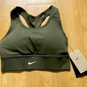 Nike Dri-FIT Swoosh Women’s Medium Support 1-Piece Padded Longline Sports Bra